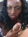 Boxum ebony jerking cock